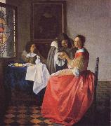 Johannes Vermeer Girl with the Wine Glass USA oil painting artist